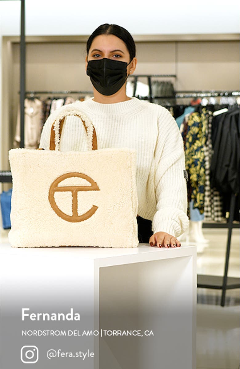 x TELFAR Medium Genuine Shearling Shopper, sales video thumbnail