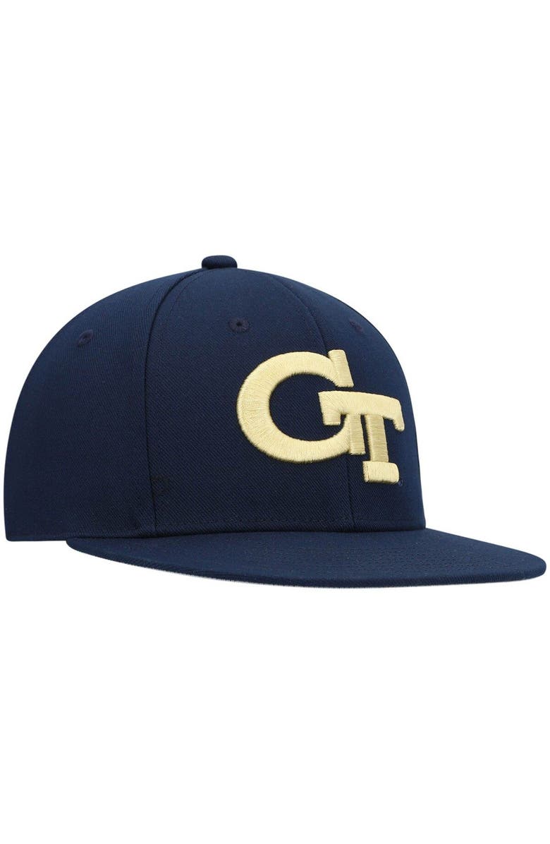 adidas Men's adidas Navy Georgia Tech Yellow Jackets On-Field Baseball Fitted Hat, Alternate, color, Navy