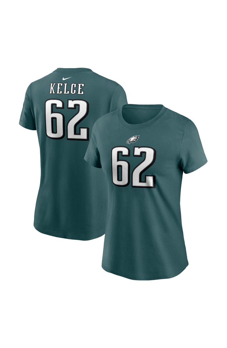 Nike Women's Nike Jason Kelce Midnight Green Philadelphia Eagles Player Name & Number T-Shirt, Main, color, 