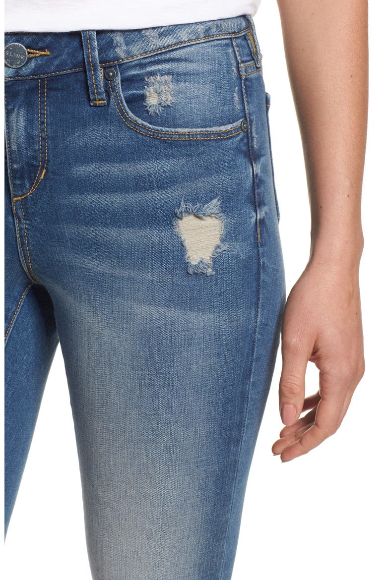 Frayed Hem Crop Jeans, Alternate, color, CARALYN