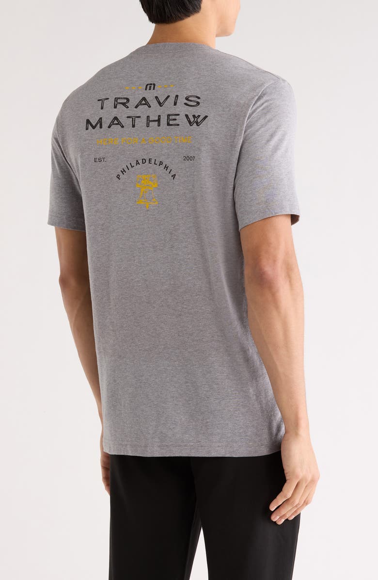 TravisMathew History Lesson Graphic T-Shirt, Alternate, color, Heather Medium Grey