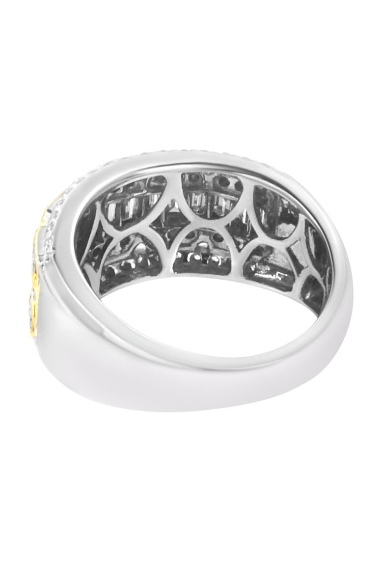 10K Gold 1.00 Cttw Diamond Art Deco Multi-Row Ring Band, Alternate, color, Yellow Gold