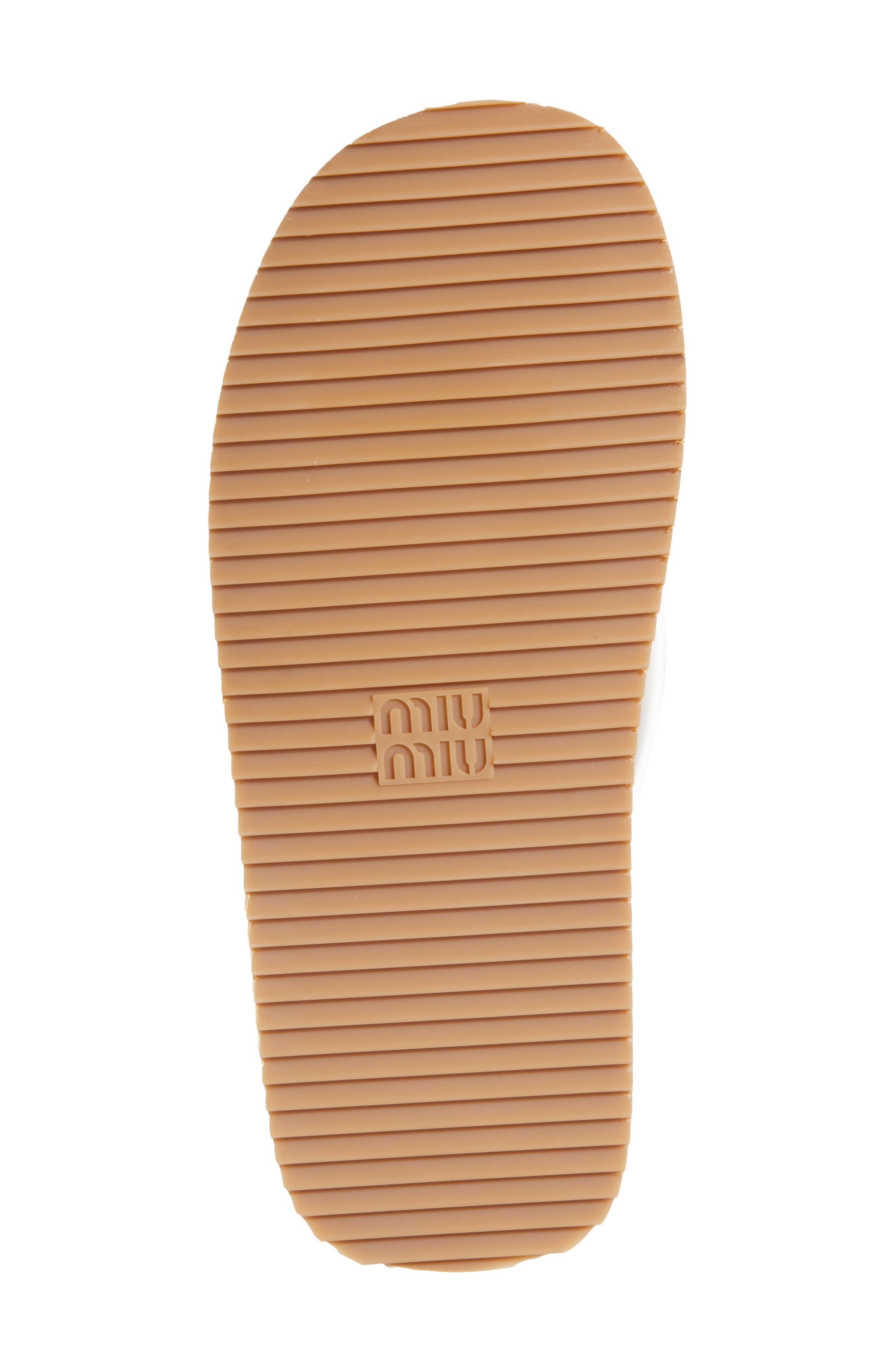 Miu Miu Flip Flop, Alternate, color, White