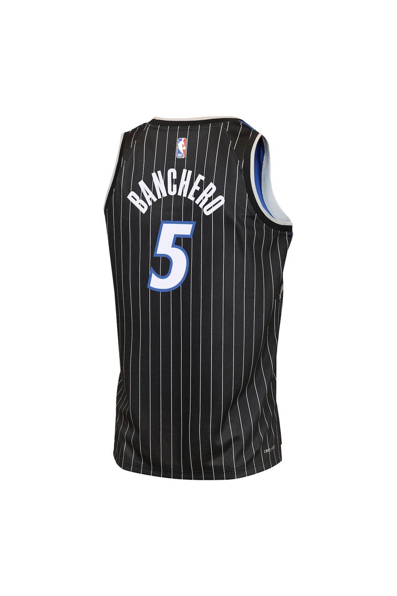 Youth Jordan Brand Paolo Banchero Black Orlando Magic Swingman Jersey - Statement Edition, Alternate, color, Black