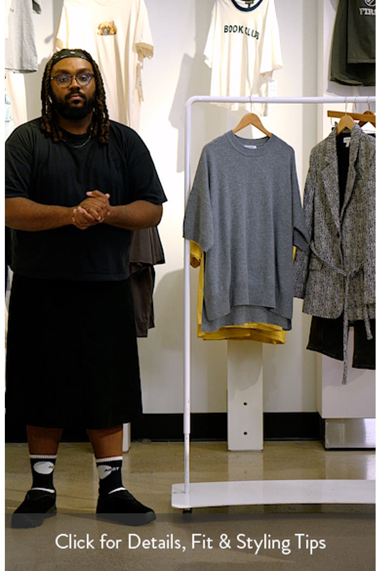 Short Sleeve Cashmere Sweater video