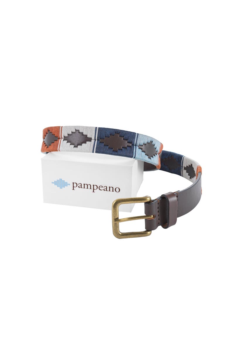 Orilla Belt, Main, color, Brown/Burnt Orange/Cream
