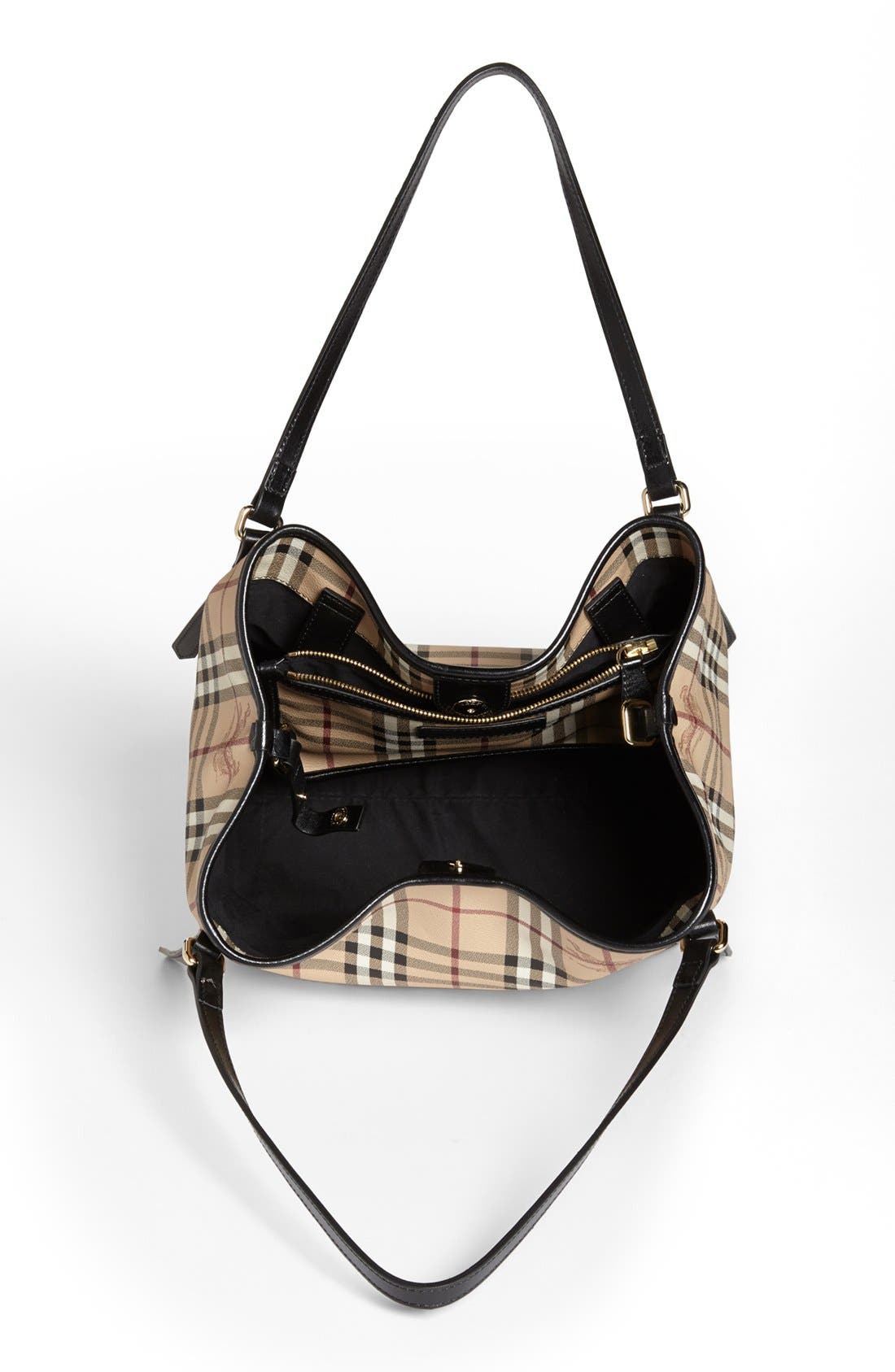 Burberry 'Haymarket Check - Small' Shoulder Tote, Alternate, color, 