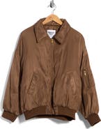 Princess Polly Say Less Oversized Bomber Jacket