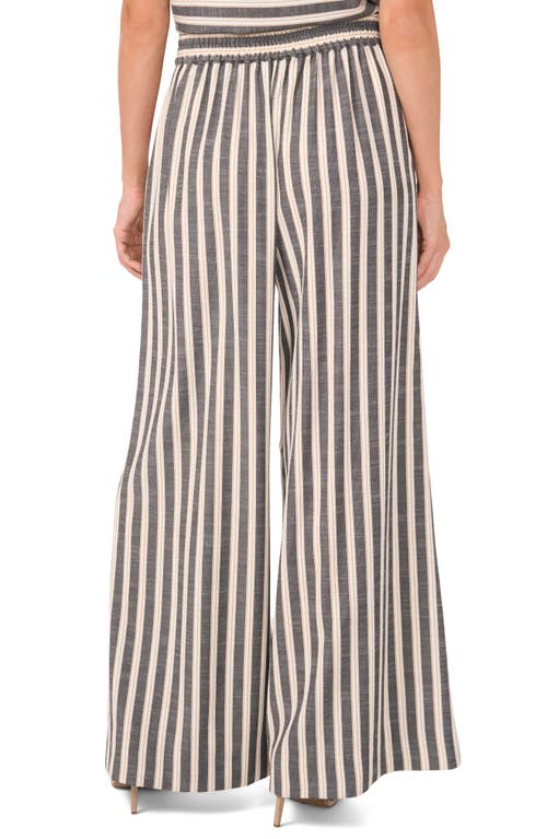 Shop Vince Camuto Stripe Wide Leg Pants In New Ivory