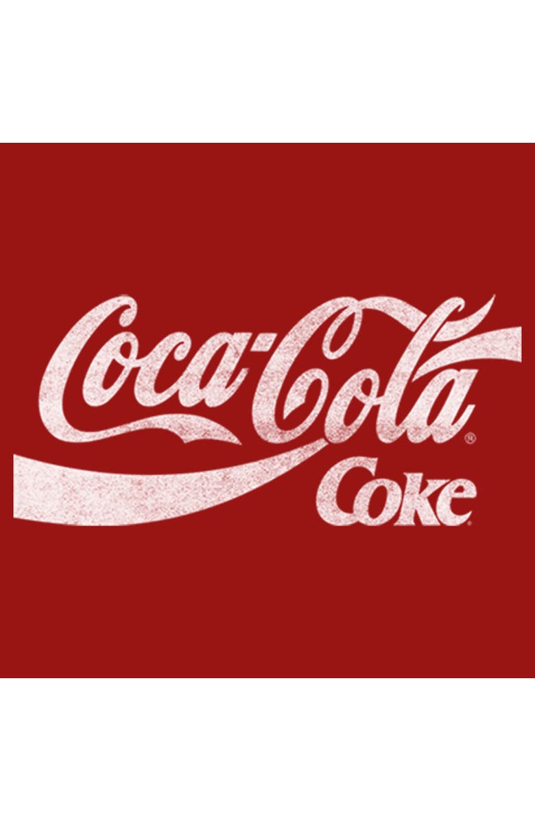 Coca Cola Women's Coca Cola Distressed Classic Logos  Graphic T-Shirt, Alternate, color, Red