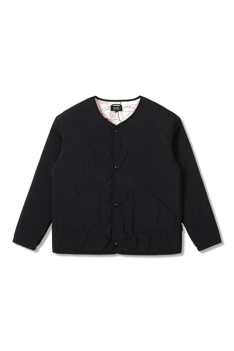 Reversible Quilted Liner Jacket, Alternate, color, BLACK
