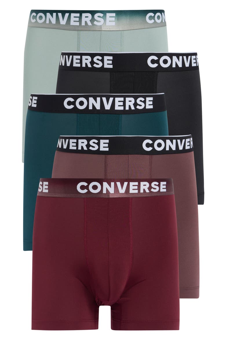 Assorted 5-Pack Boxer Briefs, Main, color, DARKLY JADED