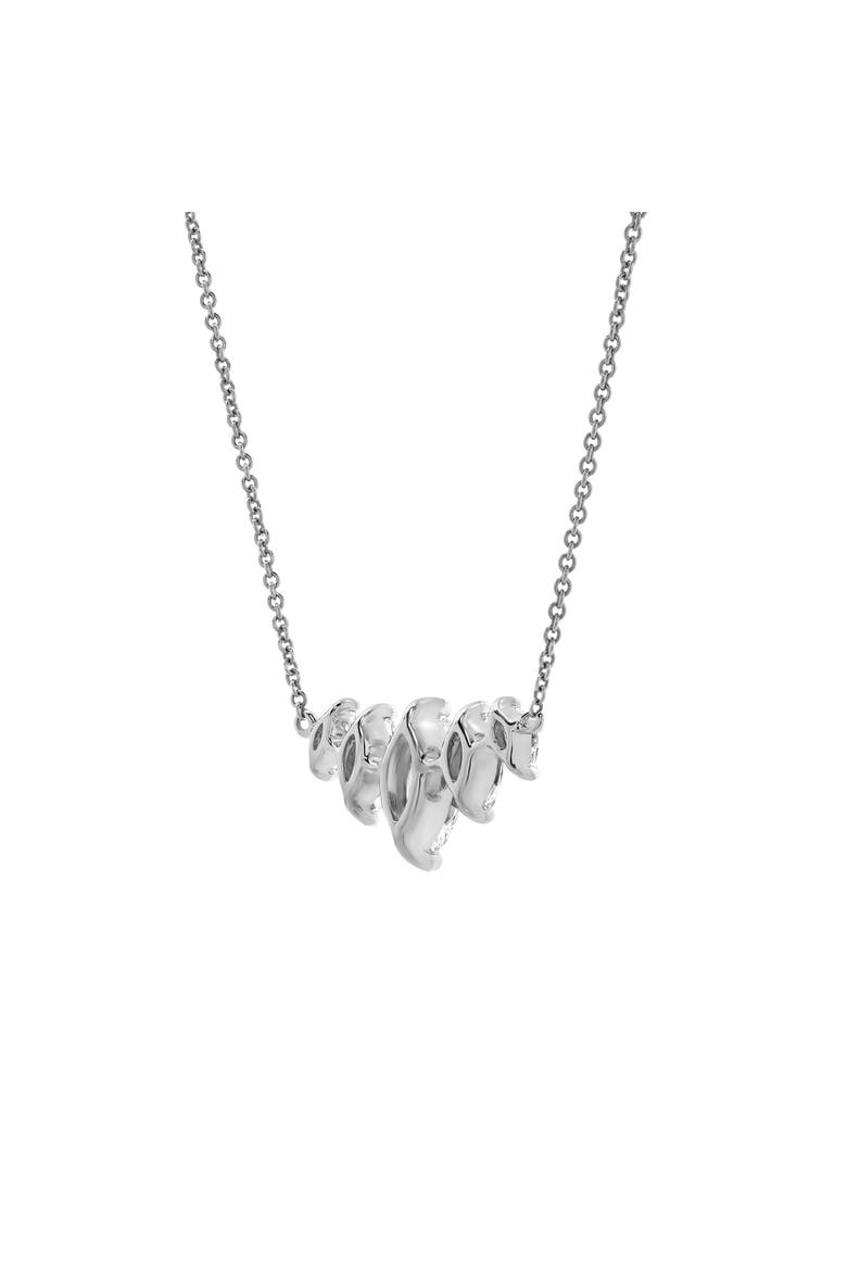 Maeva 1.5CT Marquise Cut Lab Diamond Bar Necklace 14K Gold, Alternate, color, 14K White Gold