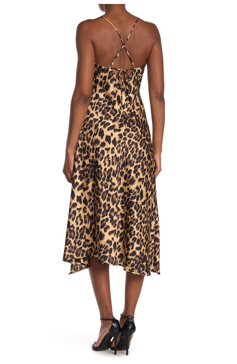 ASTR the Label Cowl Neck Midi Dress, Alternate, color, 