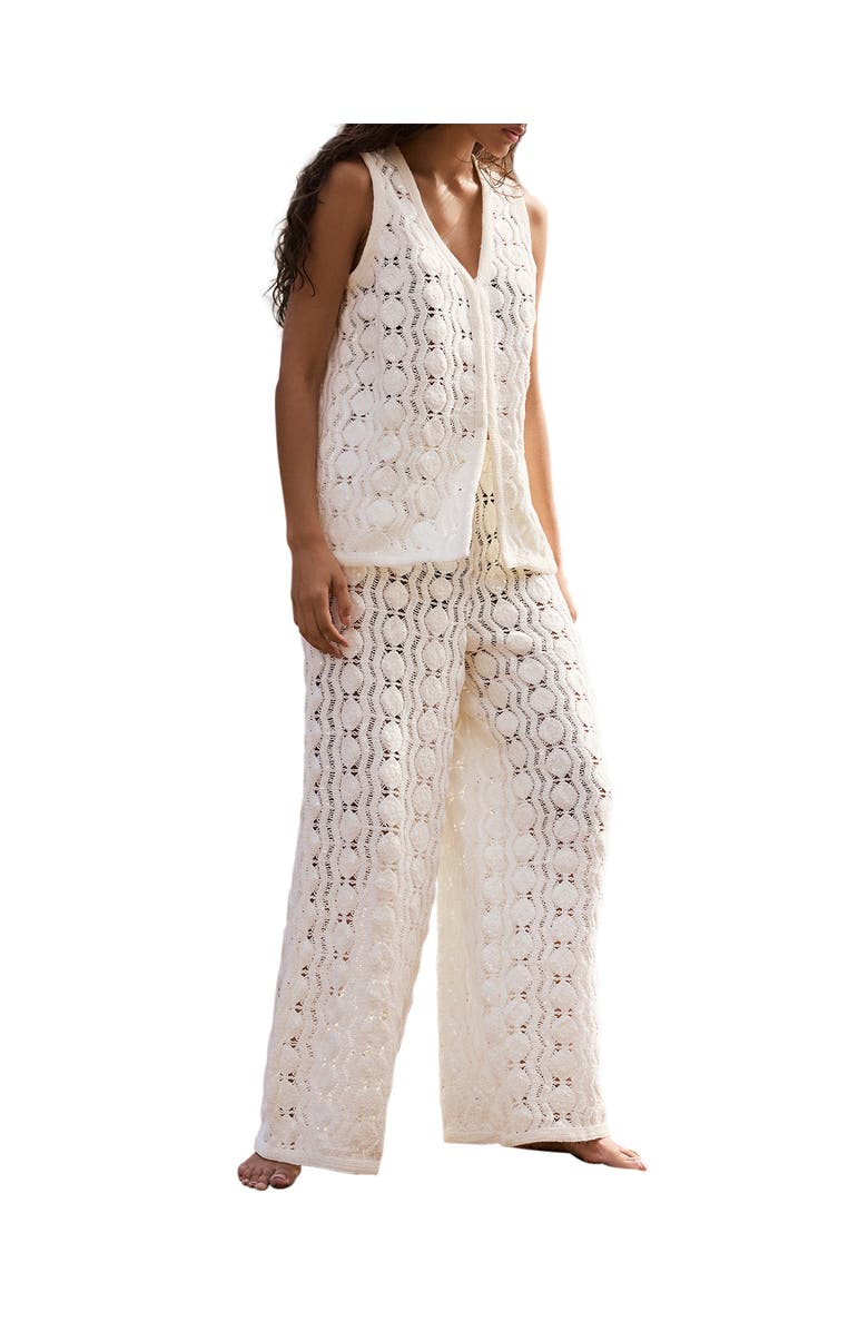 MINT VELVET Crochet Sequin Trousers, Alternate, color,