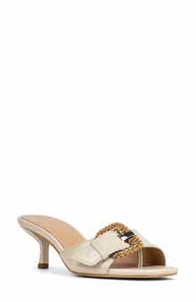 Donald Pliner Cherry Buckle Mule Sandal