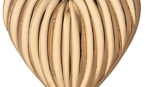 Jennifer Zeuner Luba Textured Heart Earrings In Gold
