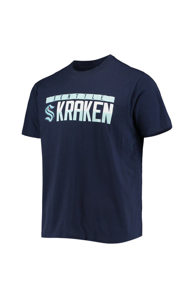 LEVELWEAR Men's Levelwear Navy Seattle Kraken Richmond Wordmark T-Shirt, Alternate, color, Navy