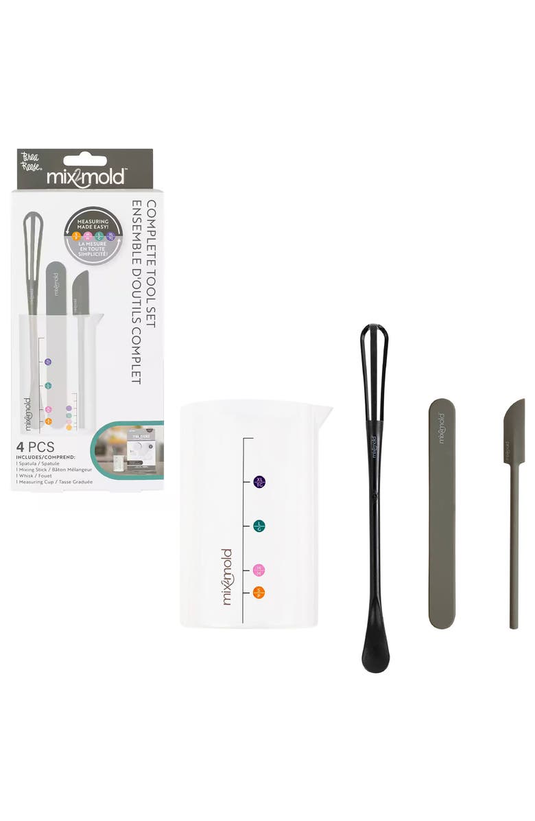 Brea Reese Mix2Mold Ceramic Resin Tool Set, Craft Kit, 4Pcs, Adults & Kids, Alternate, color, Multicolored