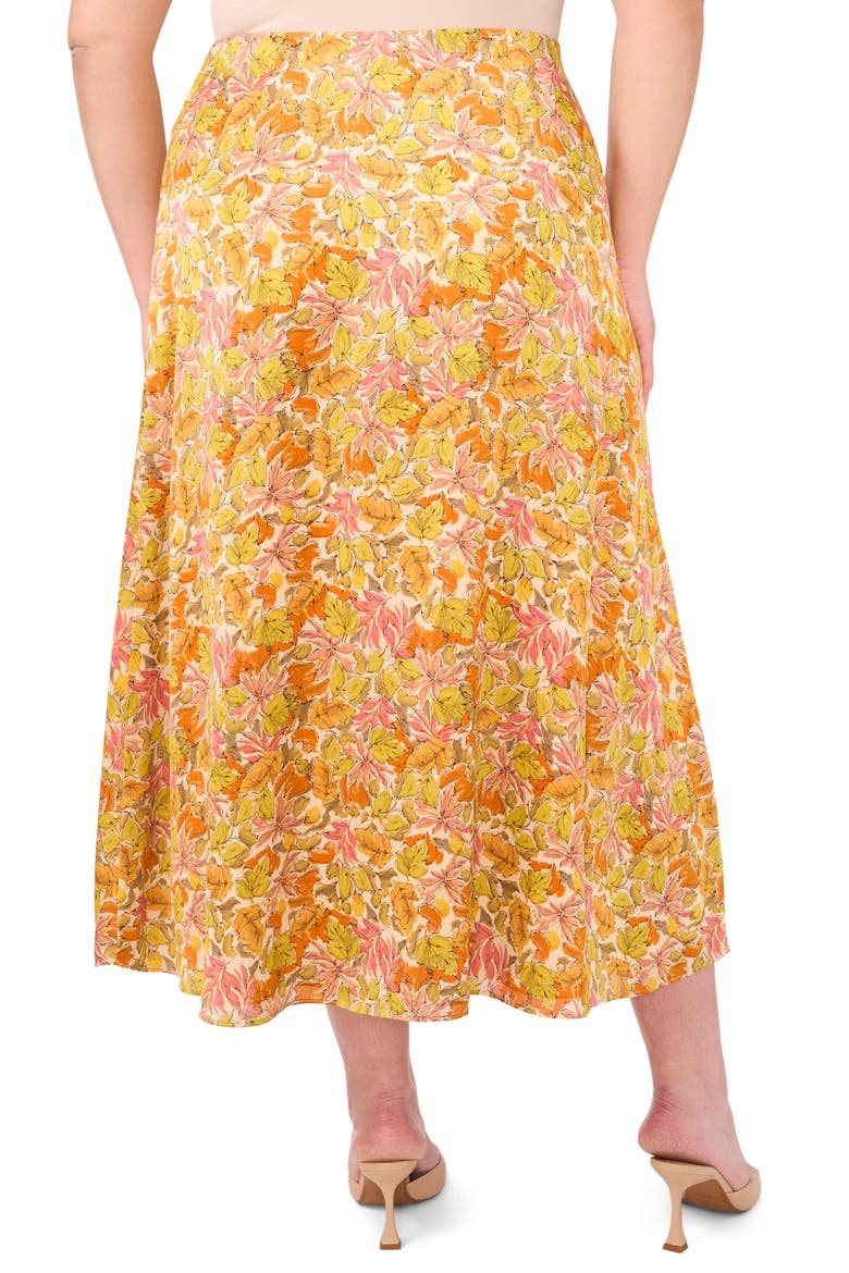 Bias Cut A-Line Maxi Skirt, Alternate, color, CRUSHED ORANGE