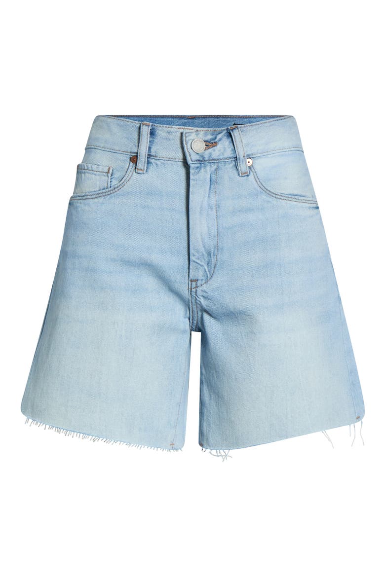 The Warren Raw Hem Denim Shorts, Alternate, color, WAVE RIDER