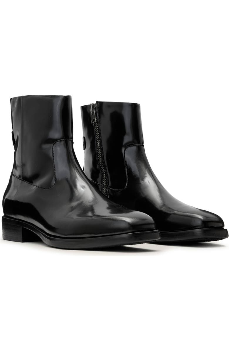 AllSaints Milton Ankle Boot, Main, color, Black Shine