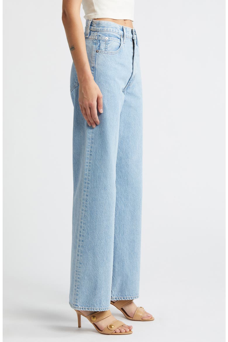 Grace High Waist Wide Leg Jeans, Alternate, color, POWDER BLU