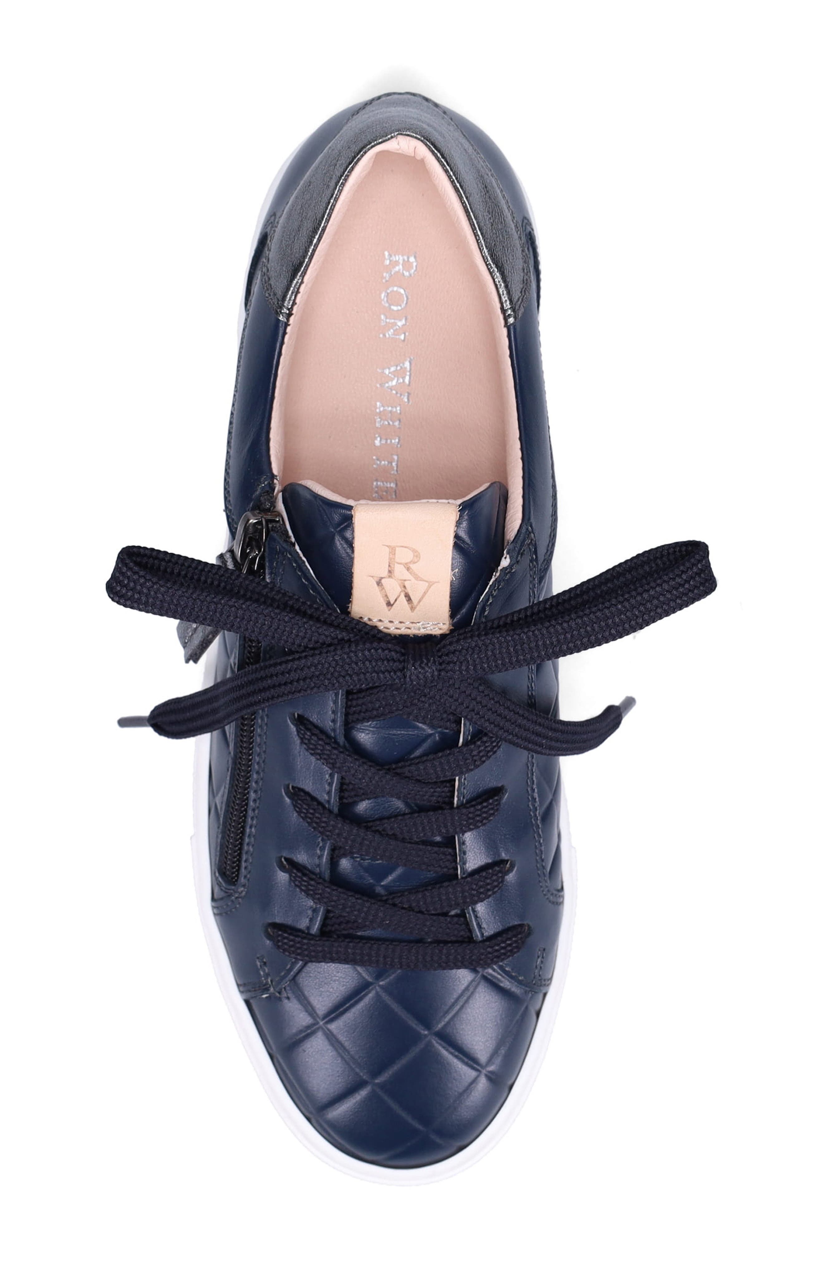 Ron White Olivya Quilted Sneaker, Alternate, color, French Navy
