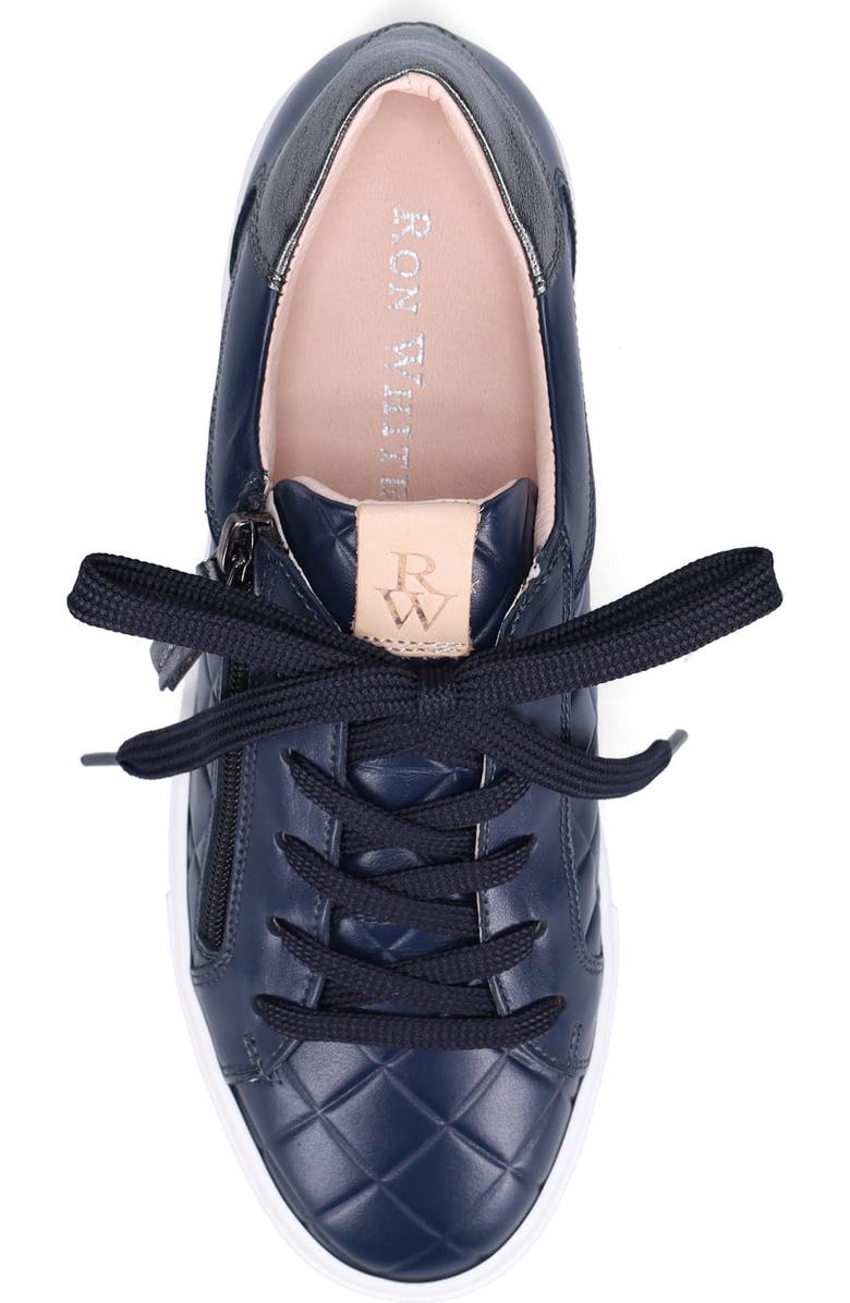 Ron White Olivya Quilted Sneaker, Alternate, color, French Navy