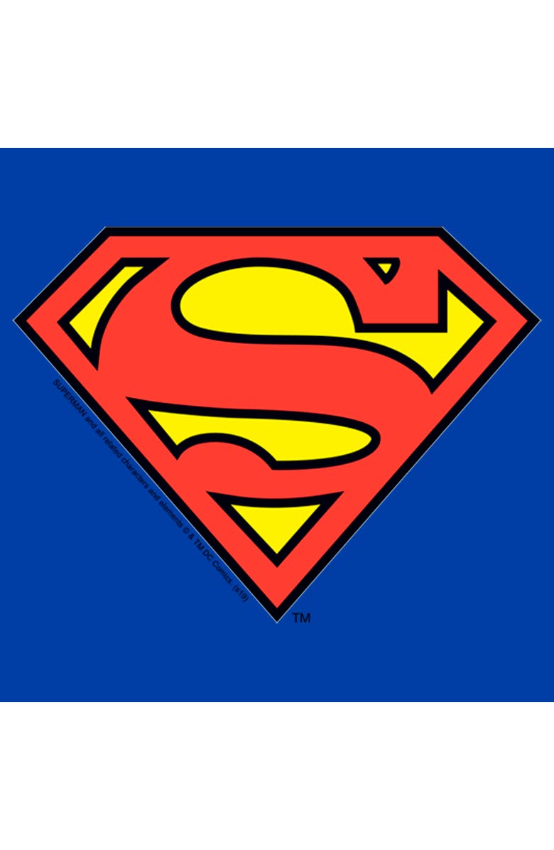 SUPERMAN Men's Superman Logo Classic  Graphic T-Shirt, Alternate, color, Royal Blue: Classic