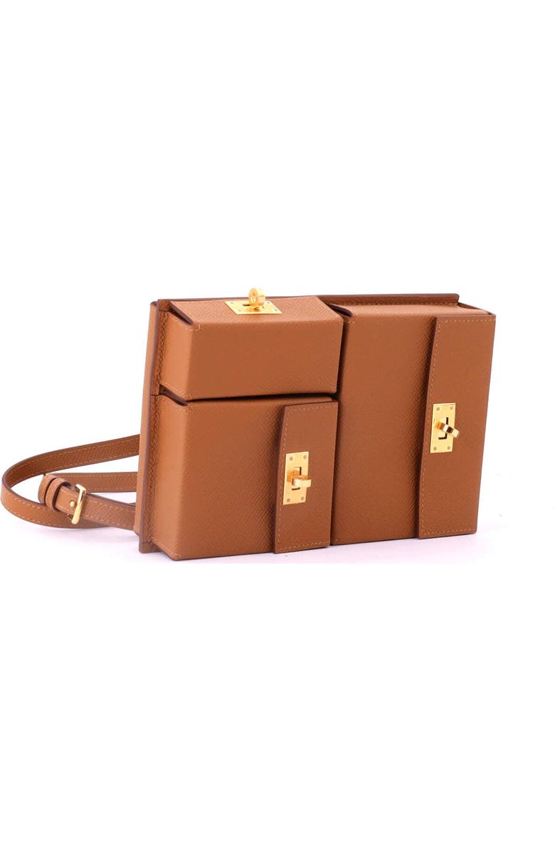 Pre-Owned Hermes Kelly Multi Pocket To Go Pouch Epsom, Alternate, color, Gold