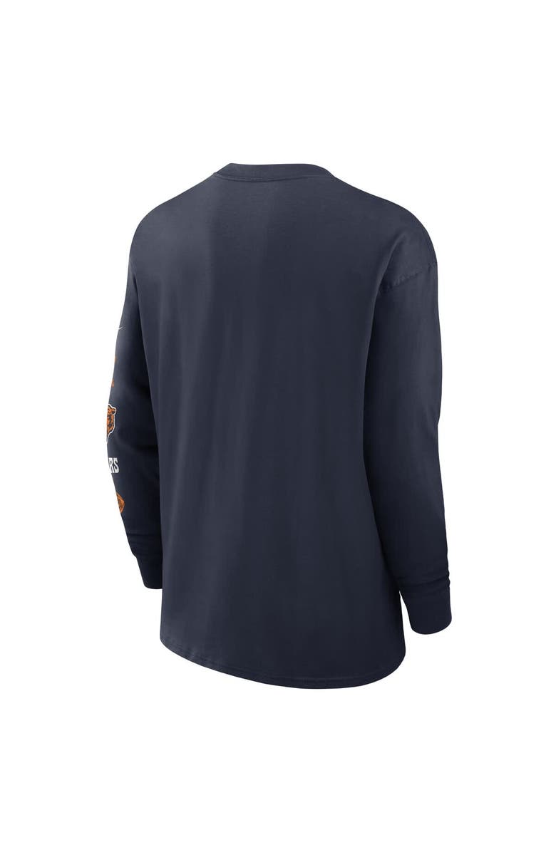 Nike Men's Nike Navy Chicago Bears Rewind Heavy Max 90 Pocket Long Sleeve T-Shirt, Alternate, color, Navy