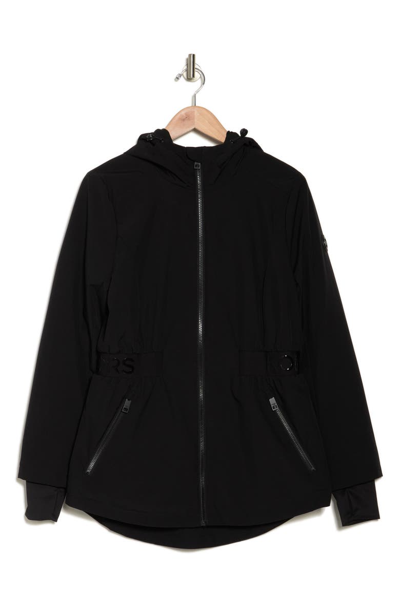 Michael Kors Water Resistant Hooded Softshell Jacket, Alternate, color, 
