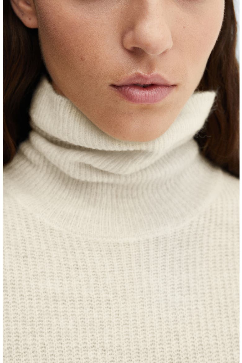 Turtleneck Long Sleeve Sweater Dress, Alternate, color, ECRU