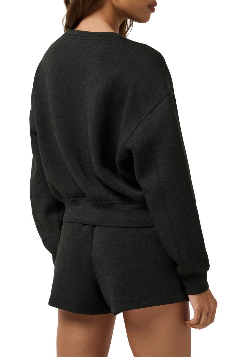 TravisMathew Cloudscape Sweatshirt, Alternate, color, Heather Black