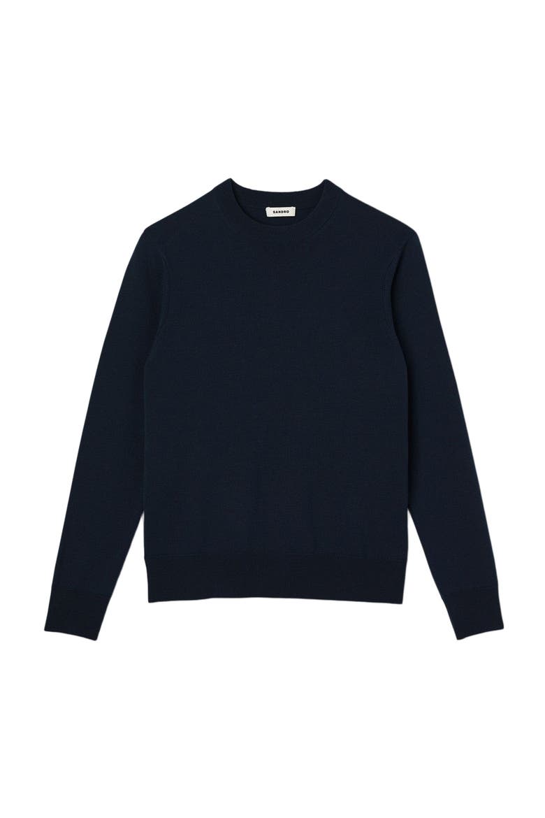 Wool sweater, Alternate, color, Navy blue