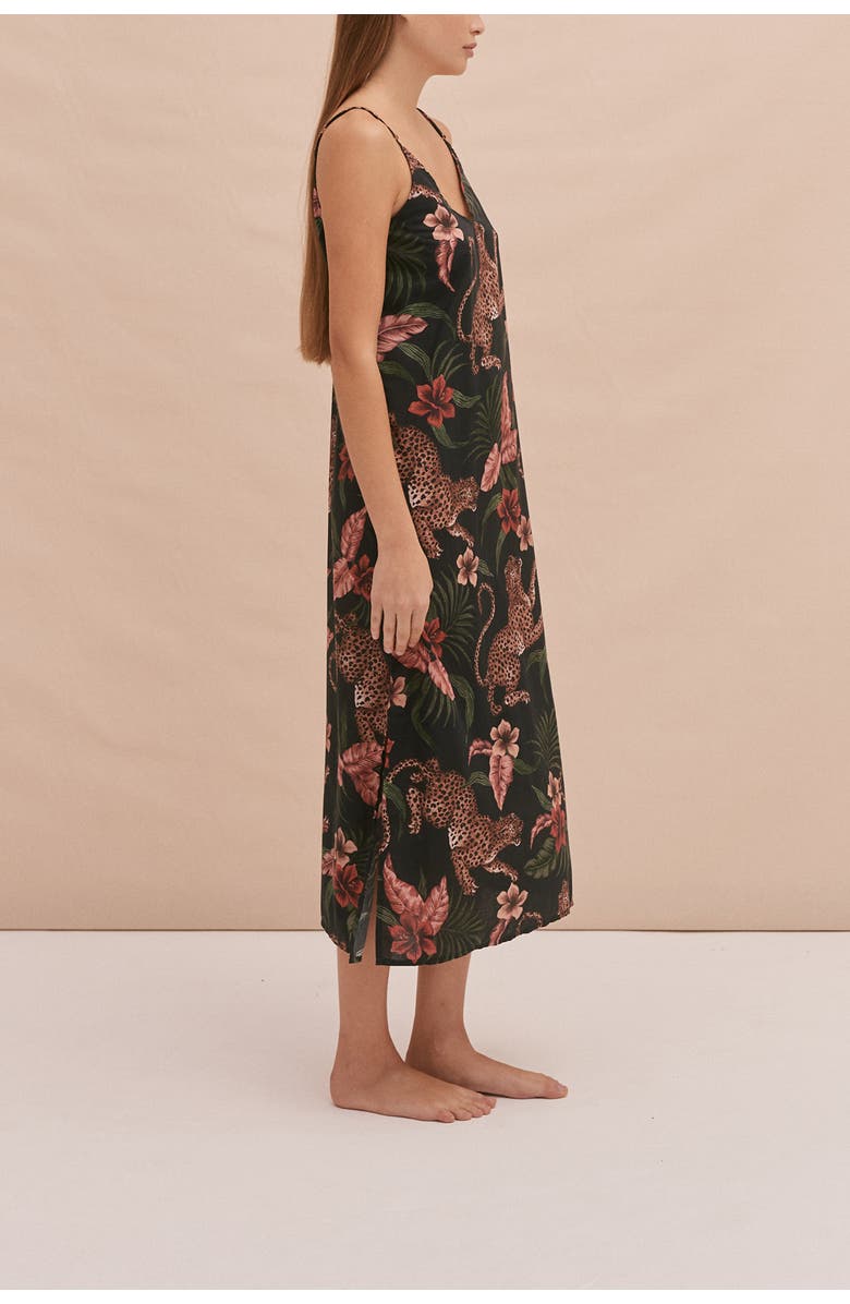 Desmond & Dempsey Slip Nightie, Alternate, color, Soleia Navy