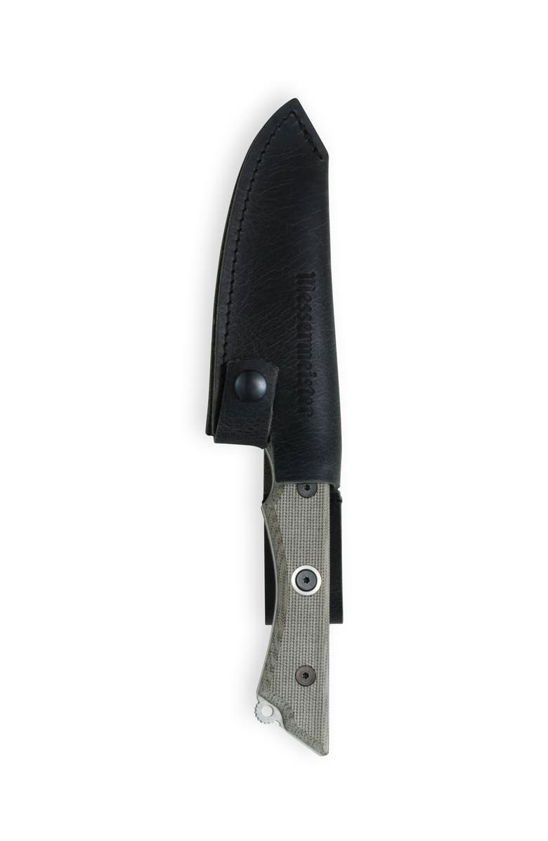 Messermeister Overland Chef 4.5 inch Utility Leather Sheath Black, Alternate, color, Overland