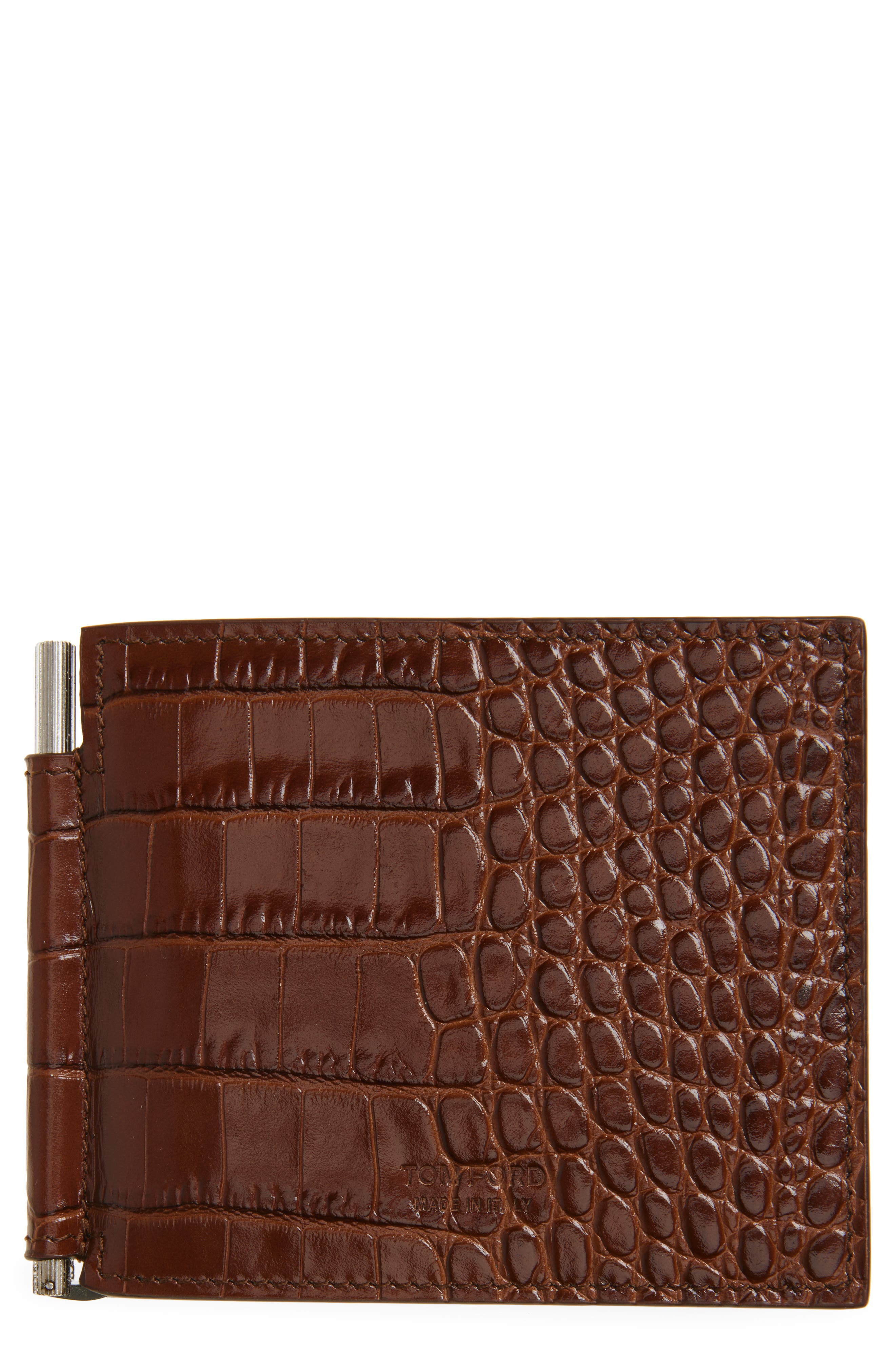 Croc Embossed Leather Bifold Wallet (Men) | Nordstrom