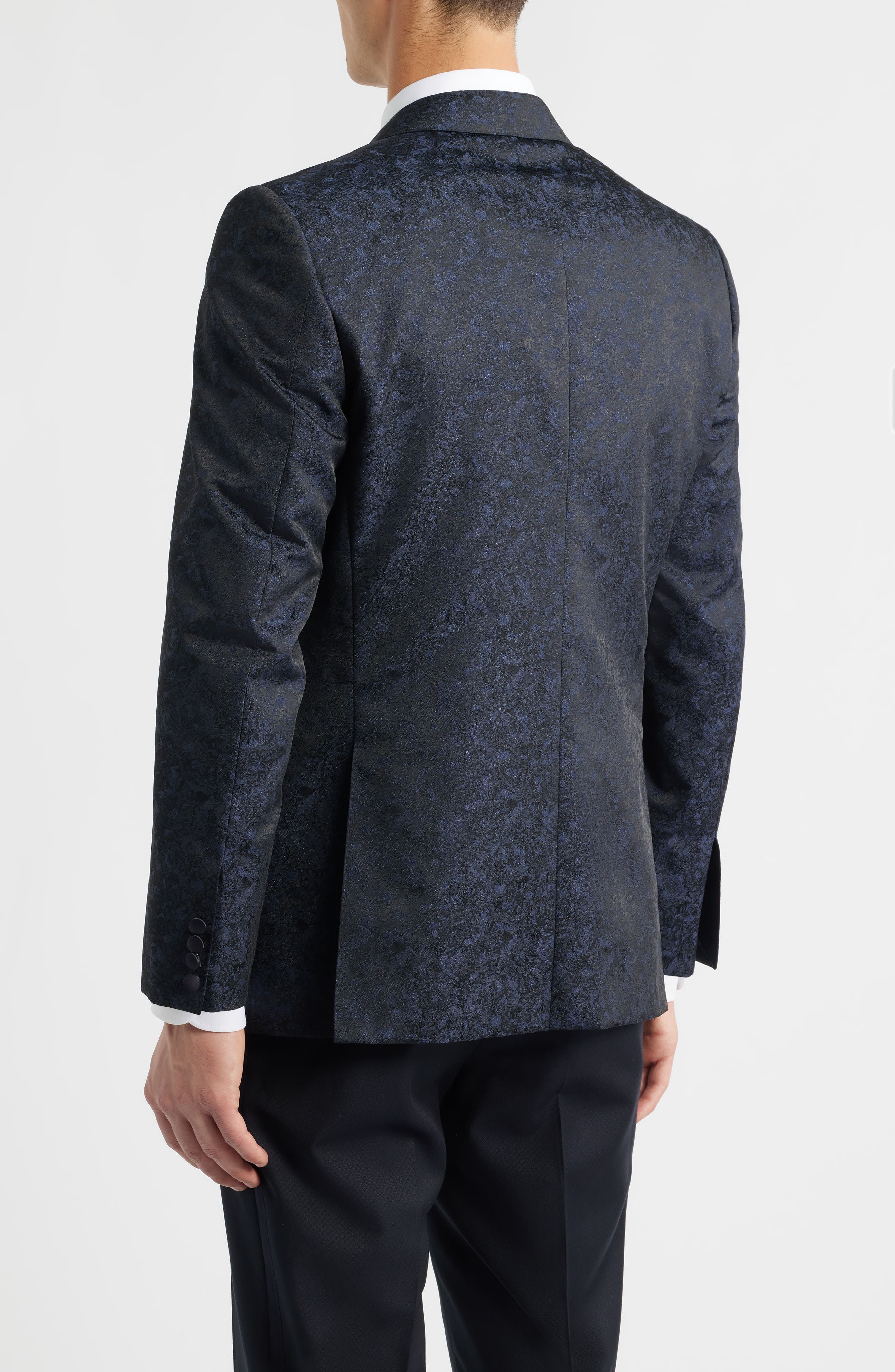 Siena Contemporary Fit Navy Paisley Dinner Jacket - image 2
