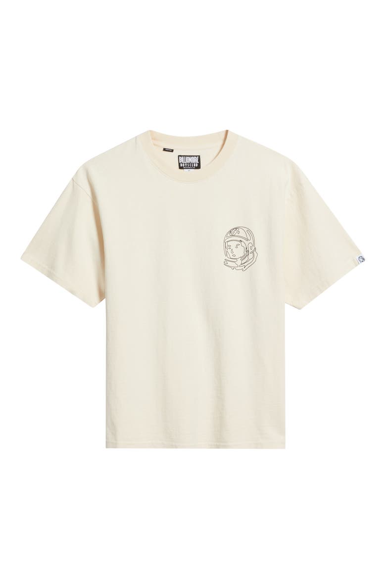 BB Faded Helmet Cotton Graphic T-Shirt, Alternate, color, ECRU