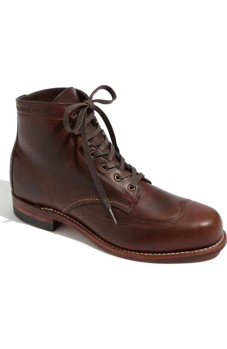 Wolverine '1000 Mile - Addison' Wingtip Boot, Main, color,