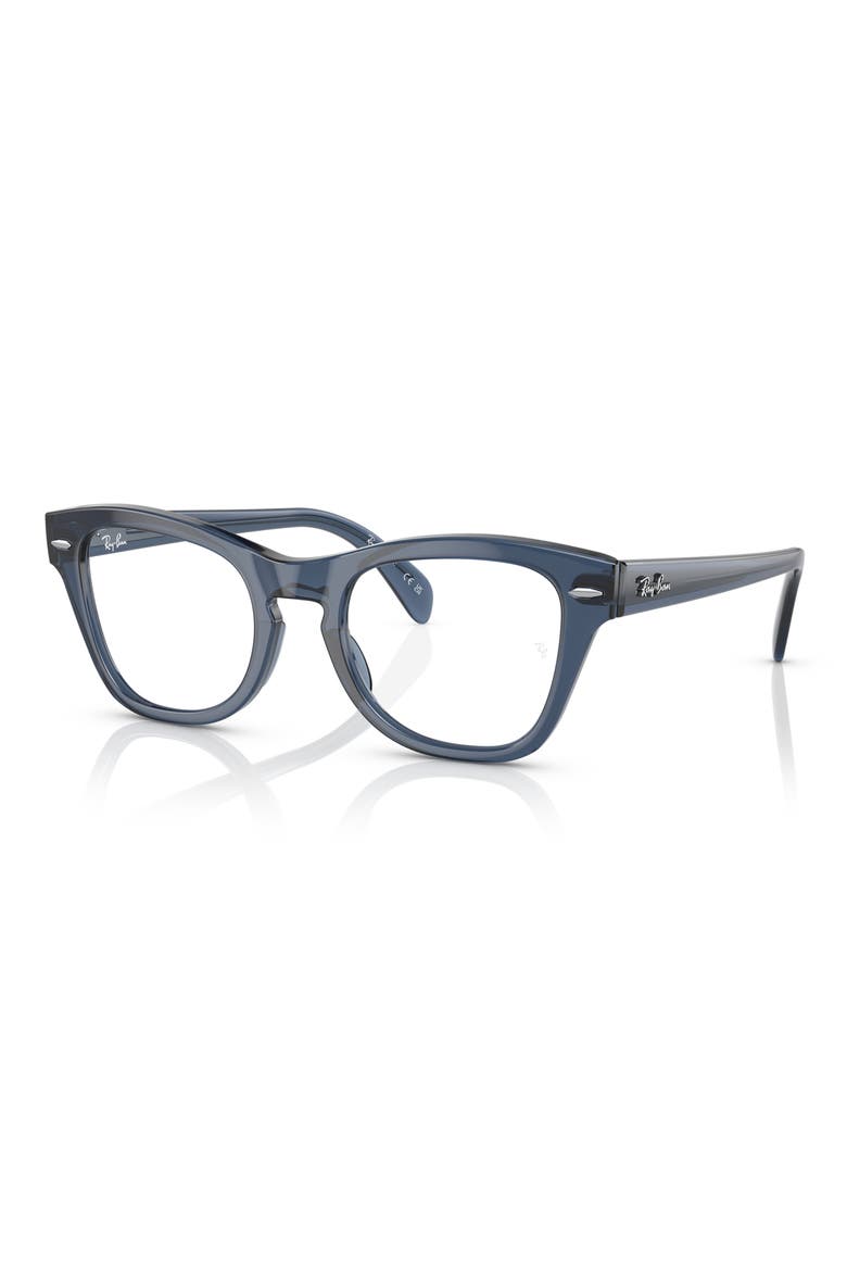 0RX0707V 48mm Square Optical Glasses, Alternate, color, BLUE