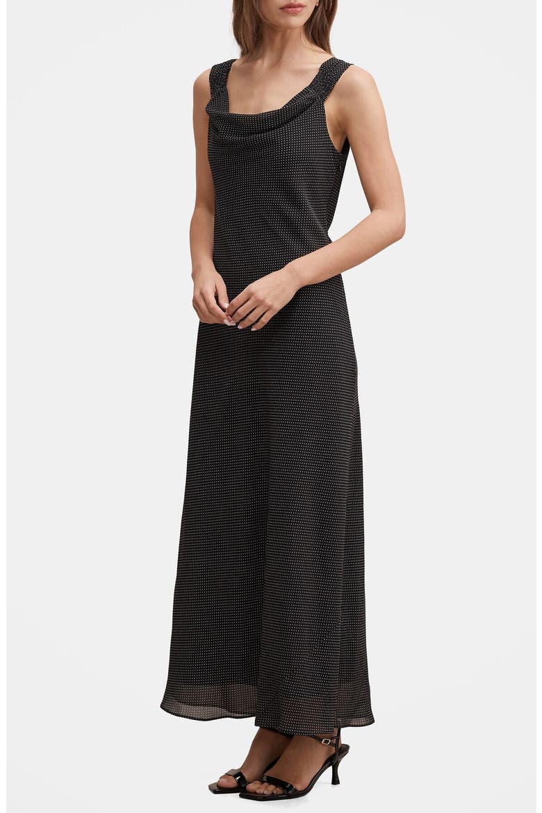 Elaria Shirred Strap Sleeveless Maxi Dress, Alternate, color, SPECKLE SPOT