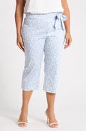 Renee C Sash Waist Capri Pants