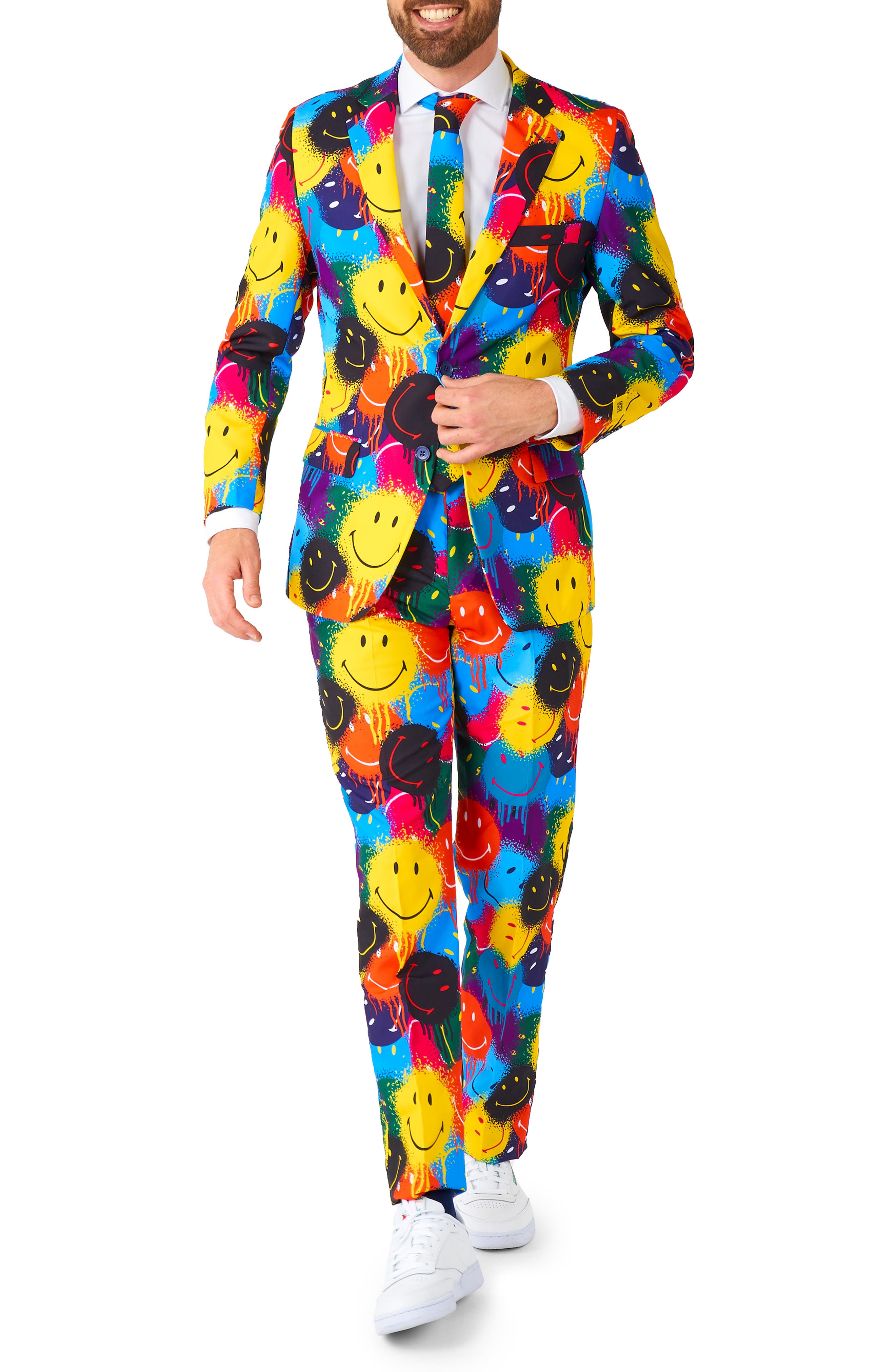 OppoSuits Smiley Drip 3-Piece Tuxedo Set