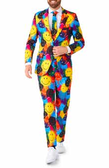 OppoSuits Smiley Drip 3-Piece Tuxedo Set
