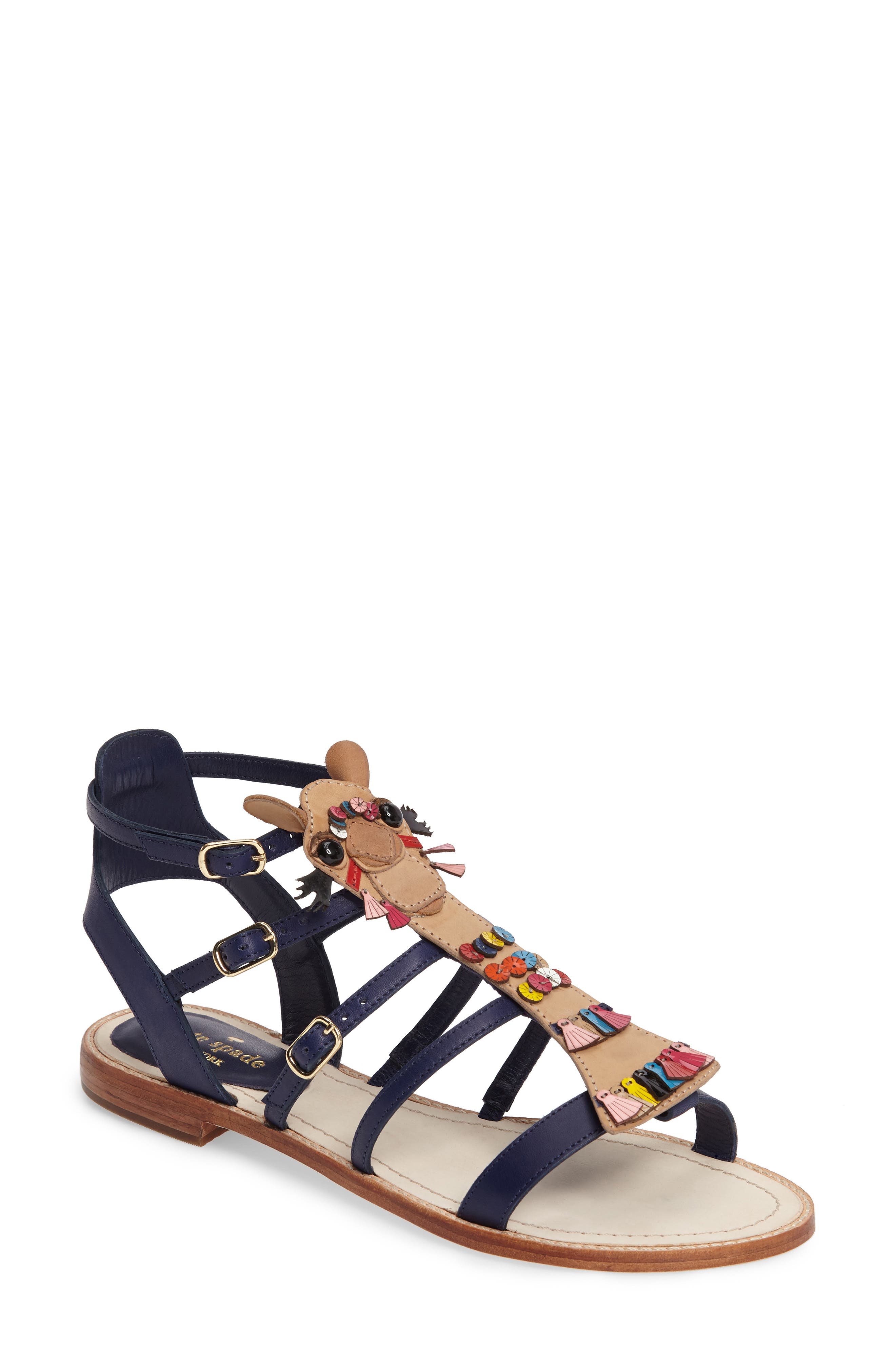 Kate Spade New York sahara flat sandal, Main, color, 