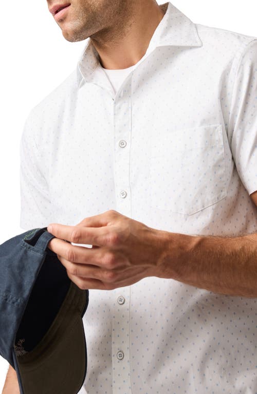 Rodd & Gunn Emerald Hill Short Sleeve Button-up Shirt In White