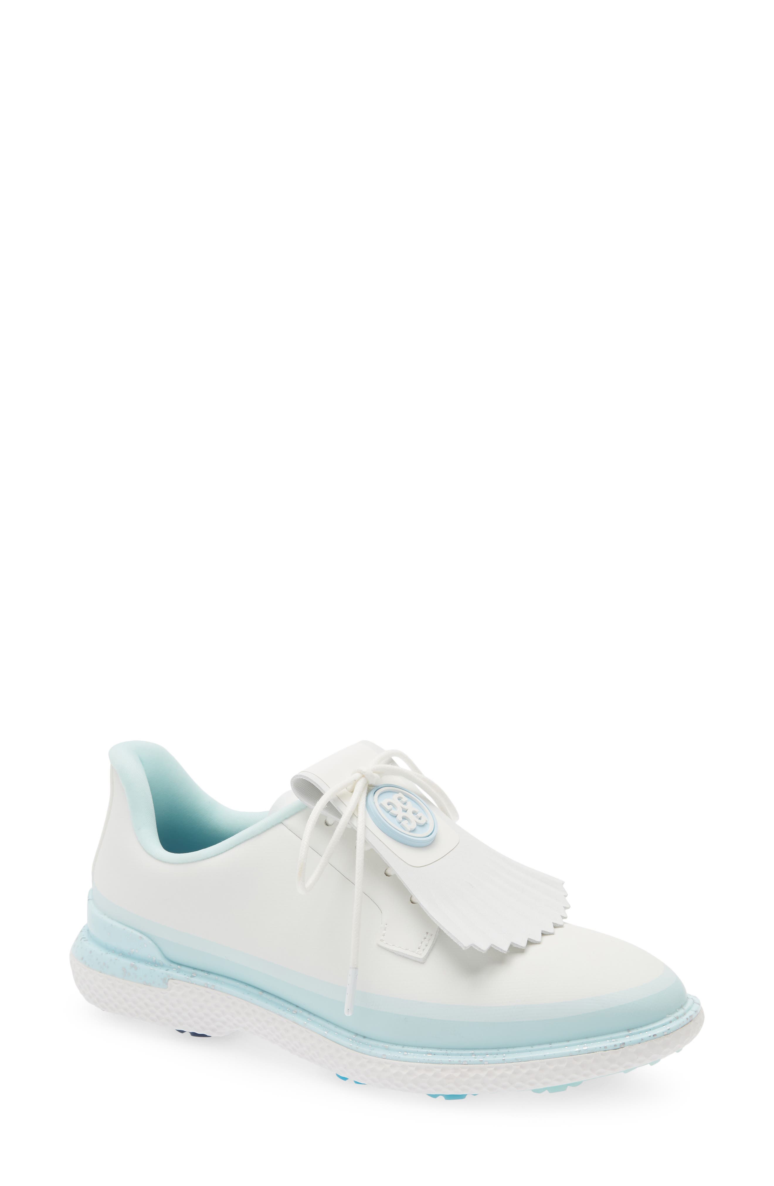Gallivanter Tuxedo Stripe Golf Shoe, Main, color, SNOW / DAYBREAK